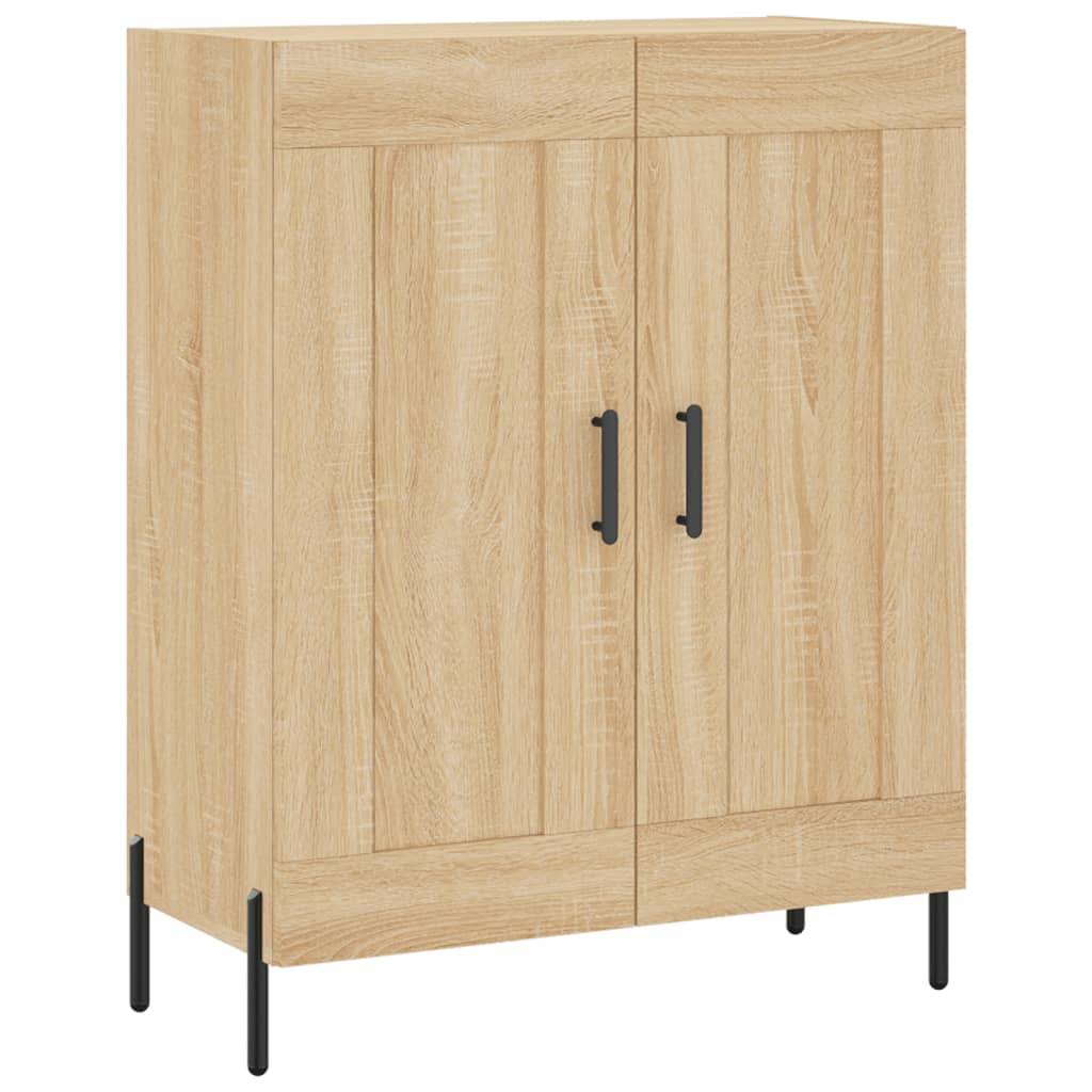 højskab 69,5x34x180 cm konstrueret træ sonoma-eg