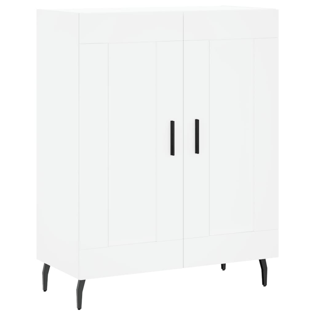 højskab 69,5x34x180 cm konstrueret træ hvid