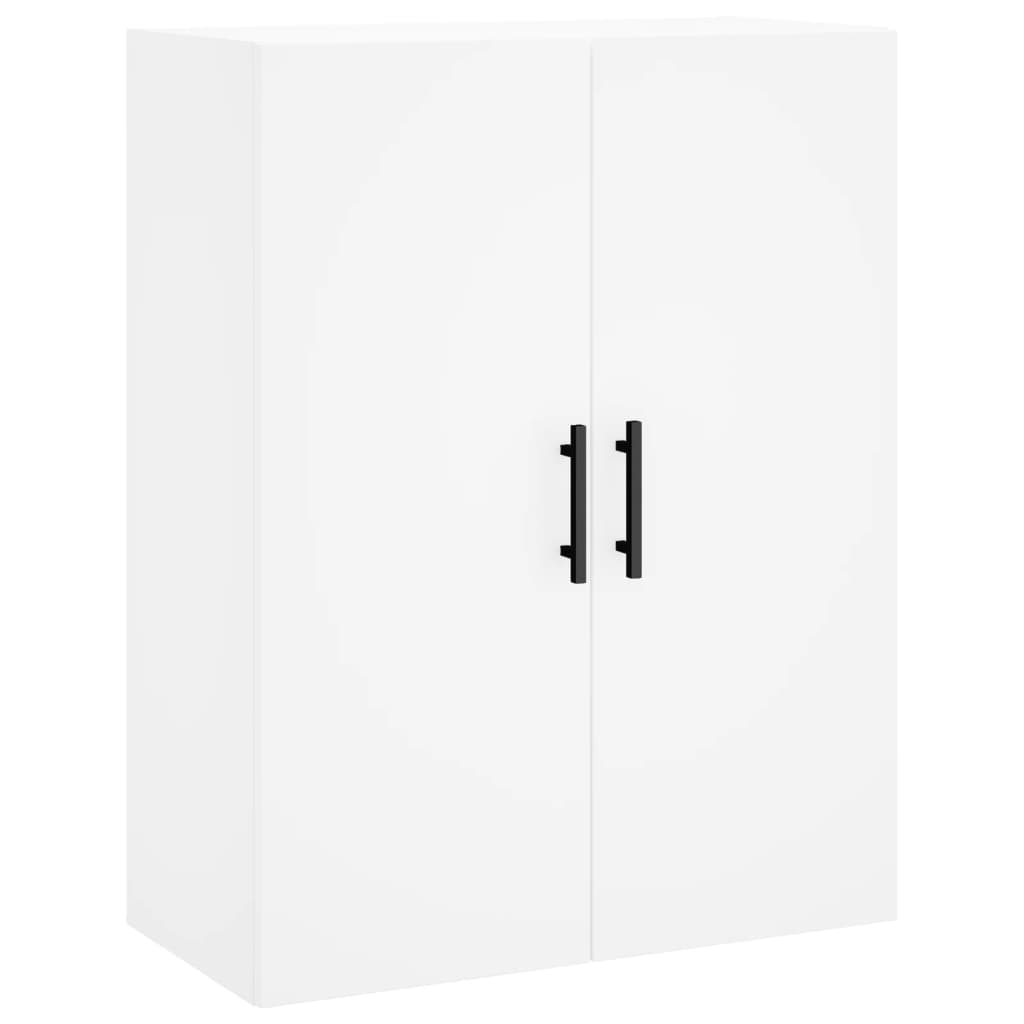 højskab 69,5x34x180 cm konstrueret træ hvid
