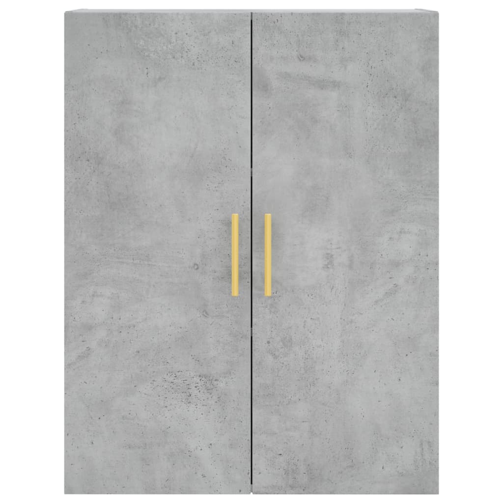 højskab 69,5x34x180 cm konstrueret træ betongrå