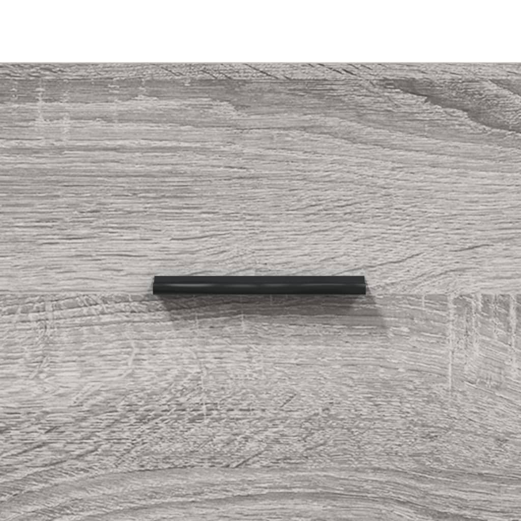 højskab 69,5x34x180 cm konstrueret træ grå sonoma-eg