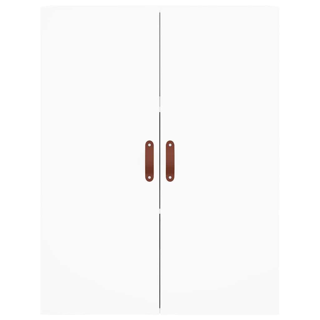 højskab 69,5x34x180 cm konstrueret træ hvid