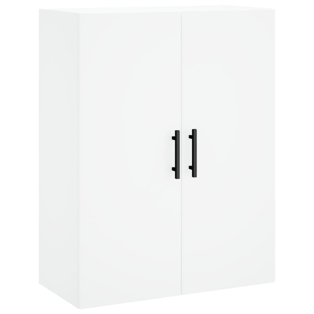 højskab 69,5x34x180 cm konstrueret træ hvid