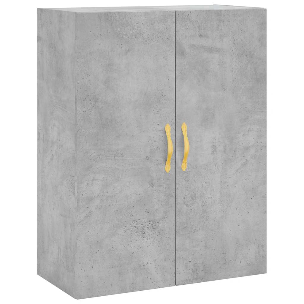 højskab 69,5x34x180 cm konstrueret træ betongrå