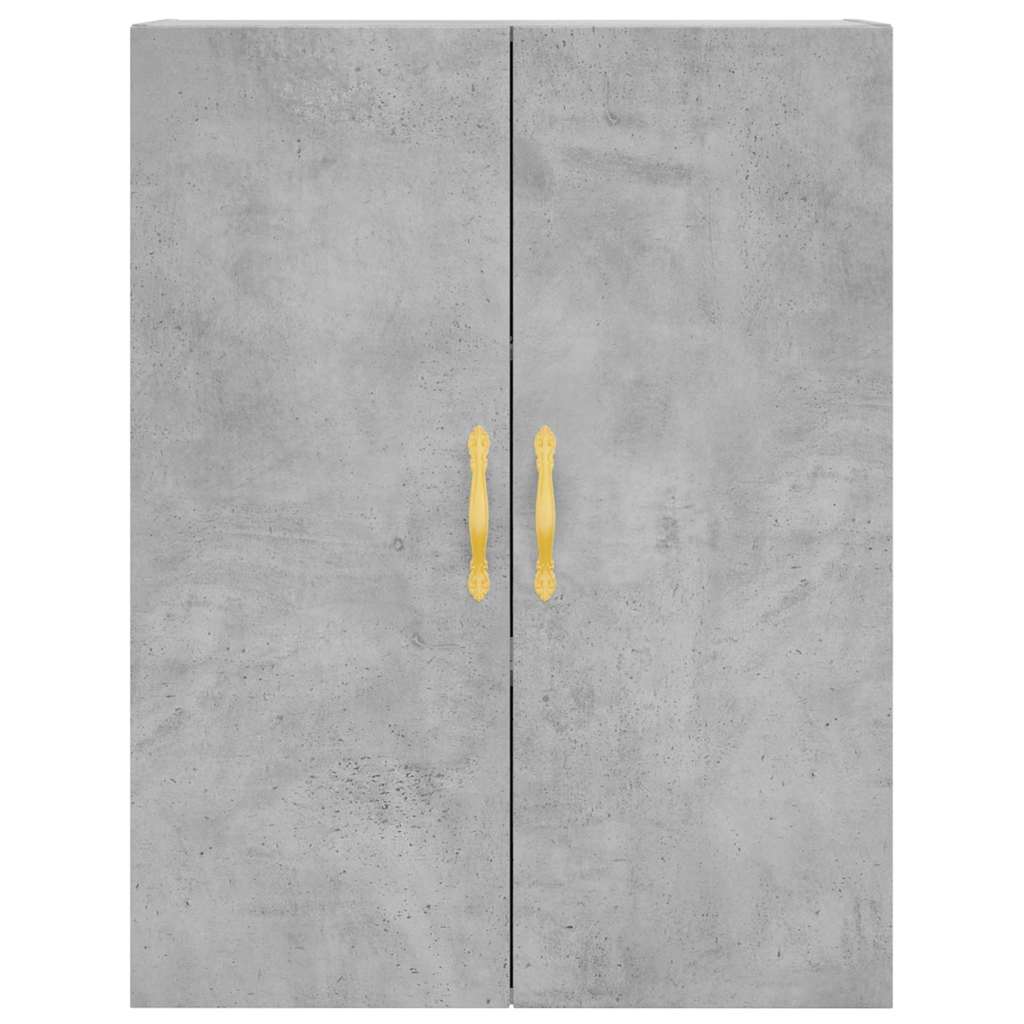 højskab 69,5x34x180 cm konstrueret træ betongrå