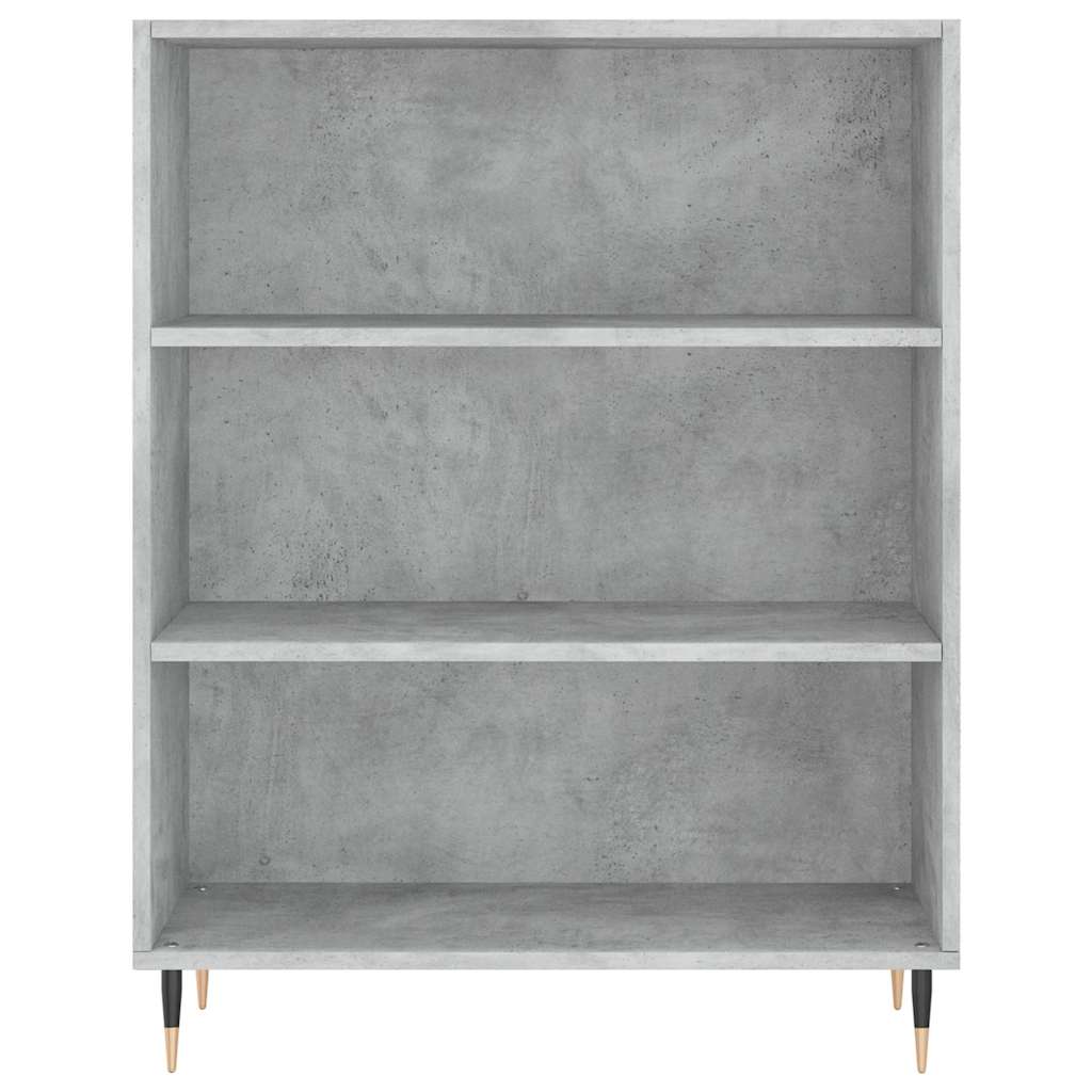 højskab 69,5x34x180 cm konstrueret træ betongrå