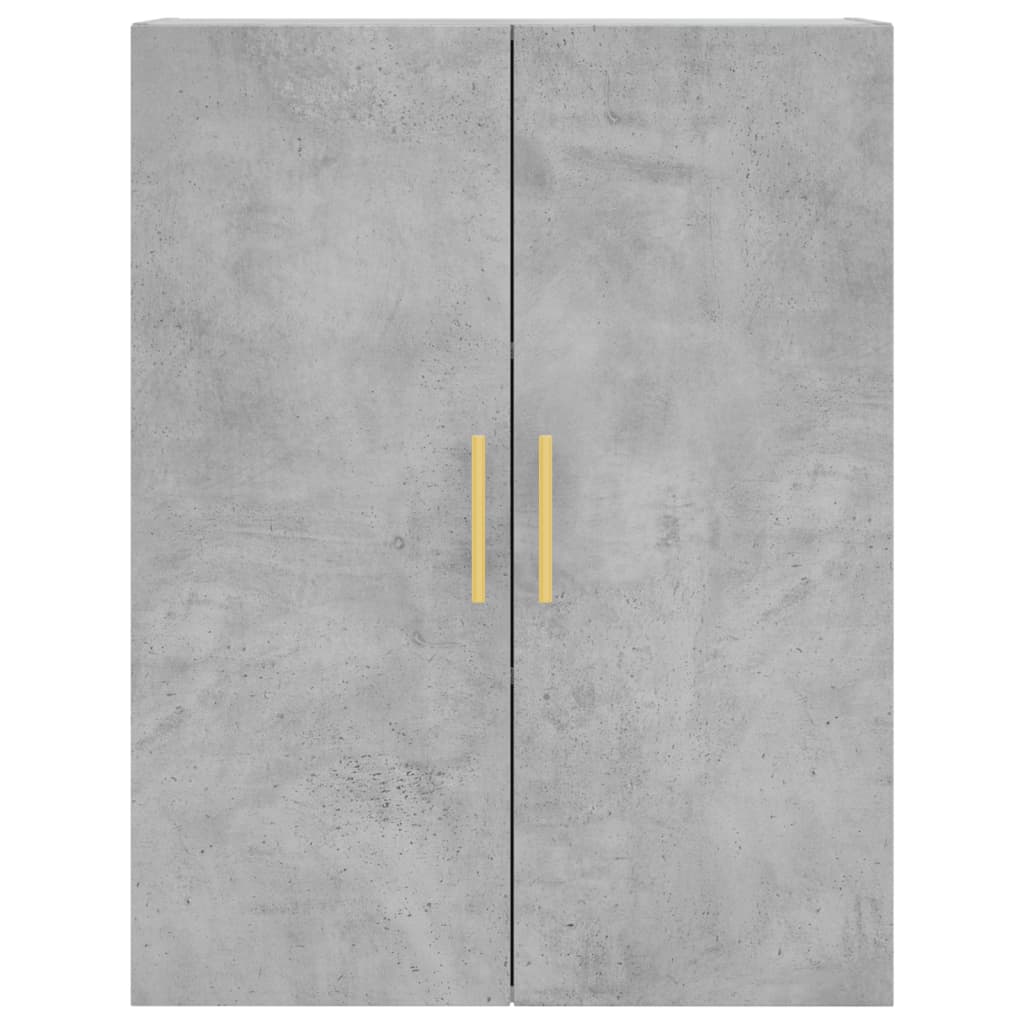 højskab 69,5x34x180 cm konstrueret træ betongrå