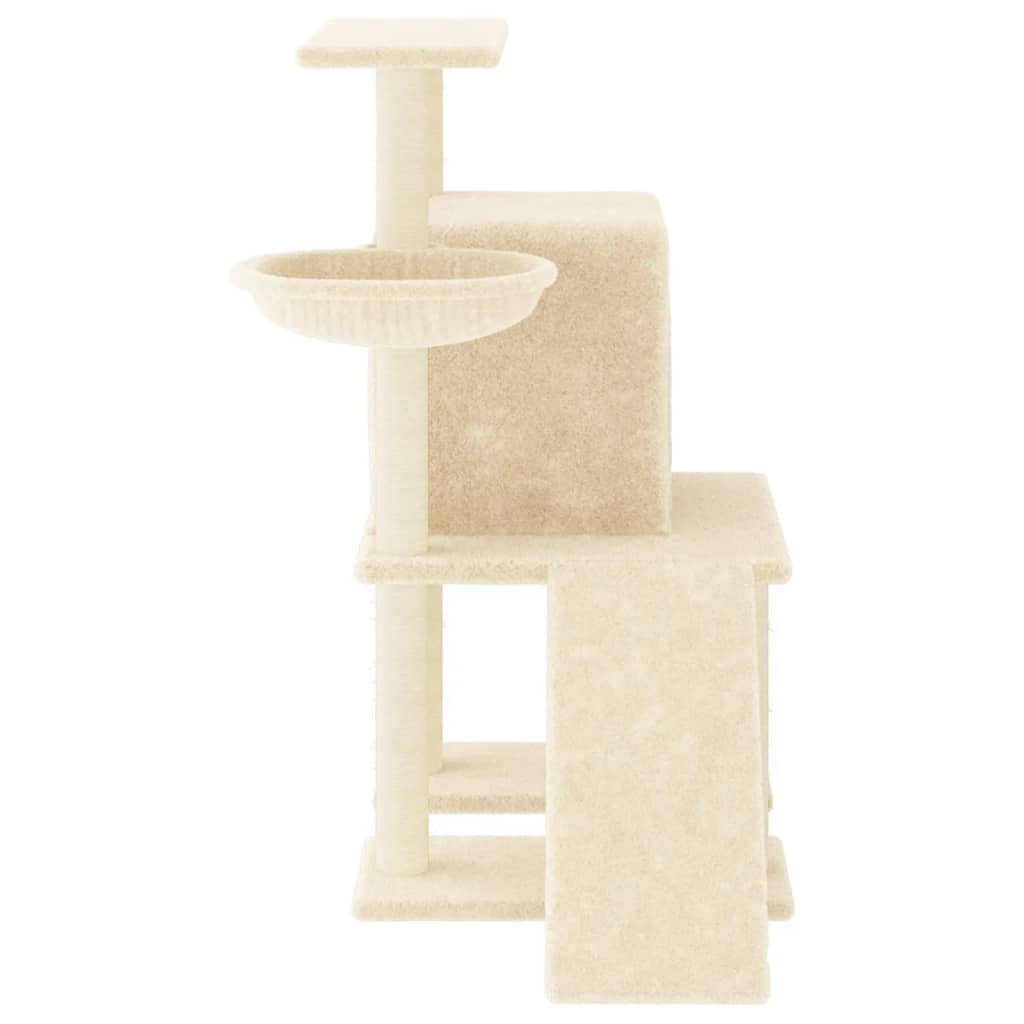 kradsetræ med sisalkradsestolper 96,5 cm cremefarvet