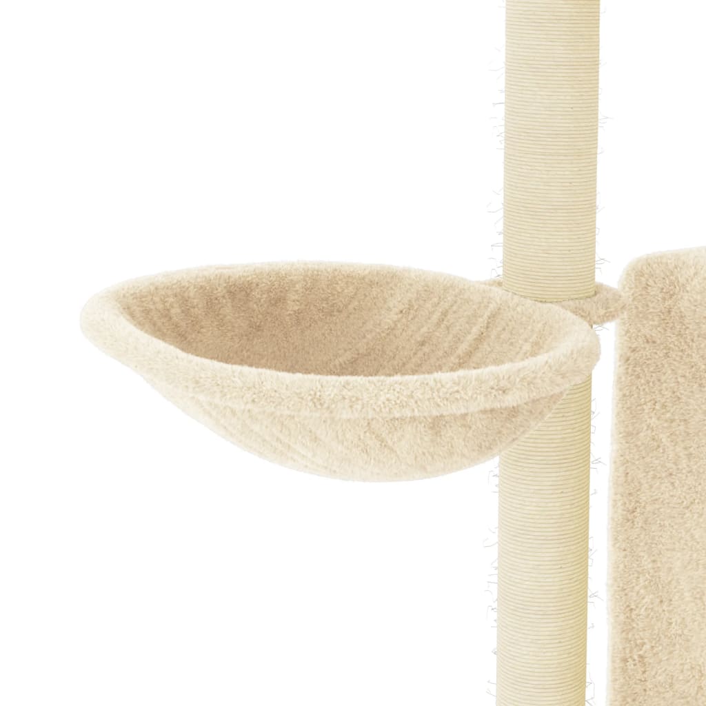 kradsetræ med sisalkradsestolper 96,5 cm cremefarvet
