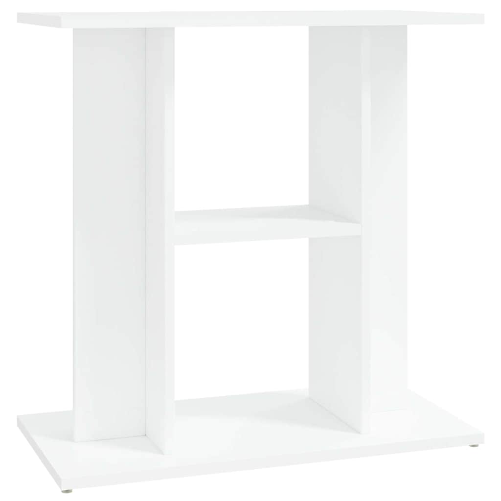 akvariebord 60x30x60 cm konstrueret træ hvid
