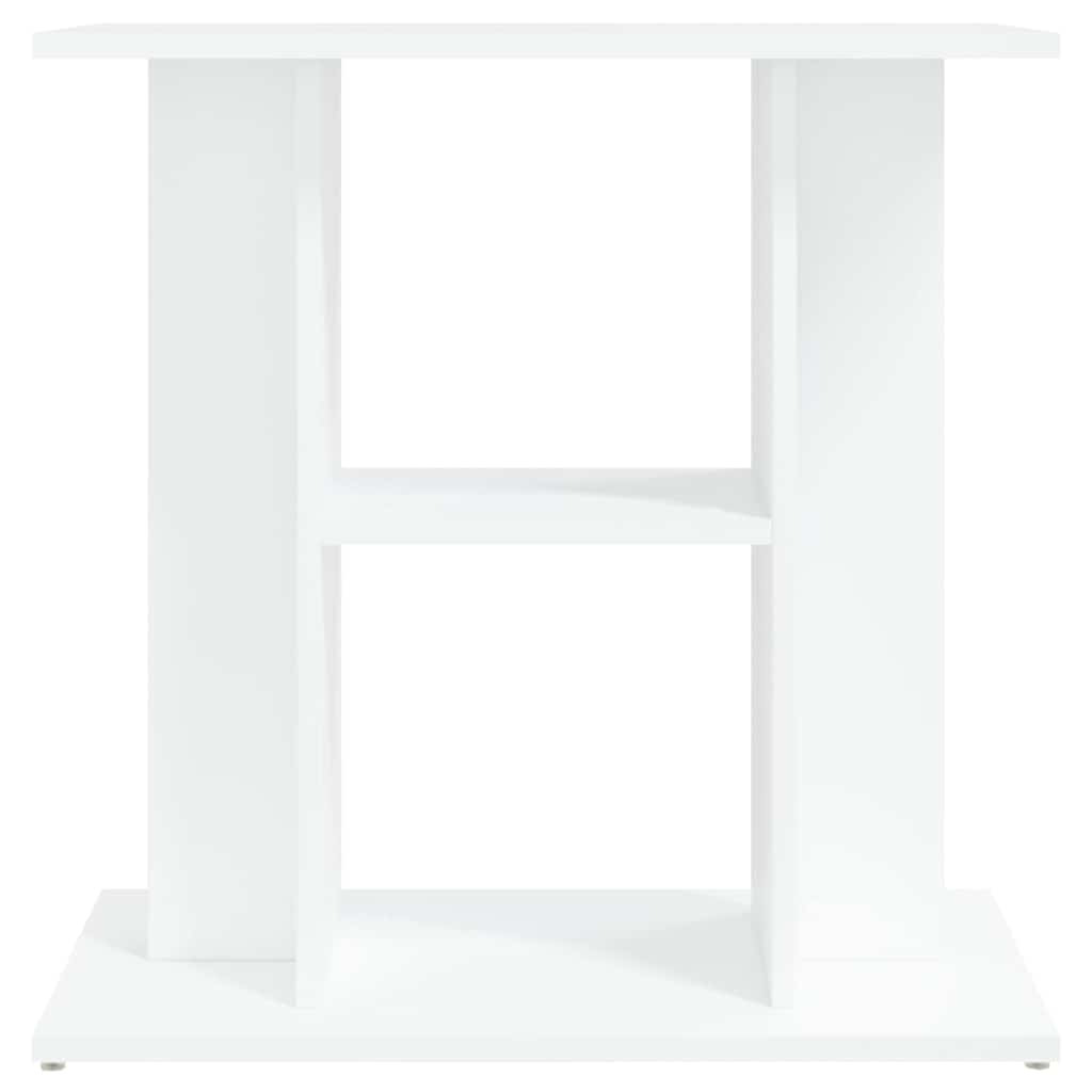 akvariebord 60x30x60 cm konstrueret træ hvid