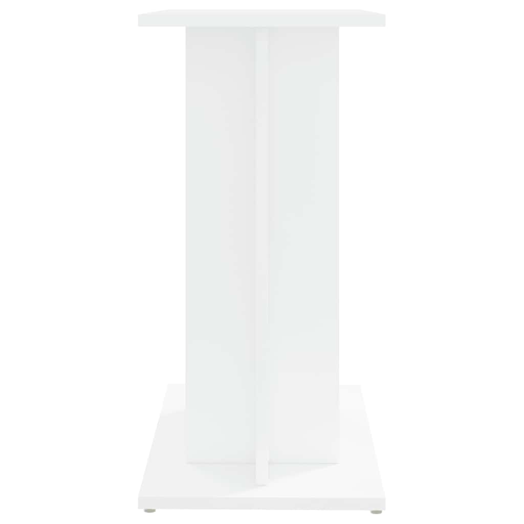 akvariebord 60x30x60 cm konstrueret træ hvid