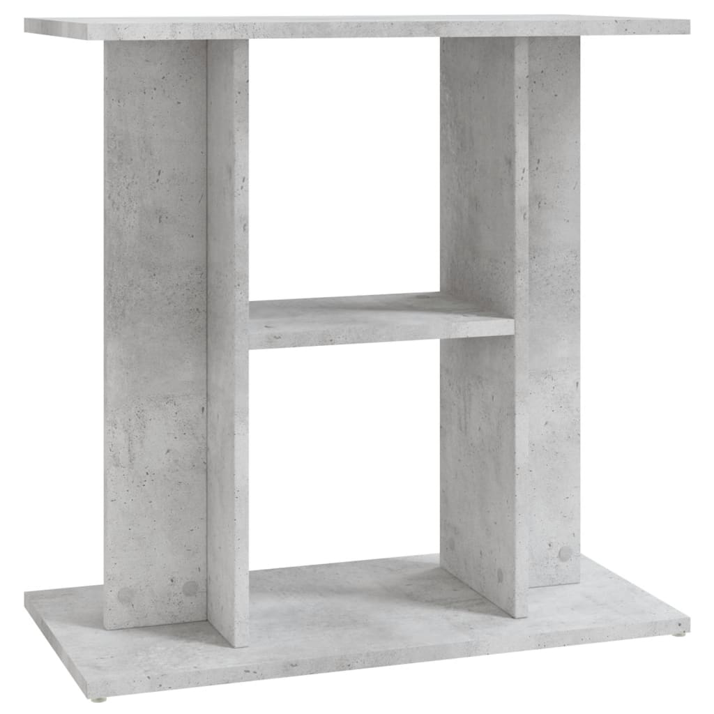 akvariestativ betongrå 60x30x60 cm konstrueret træ