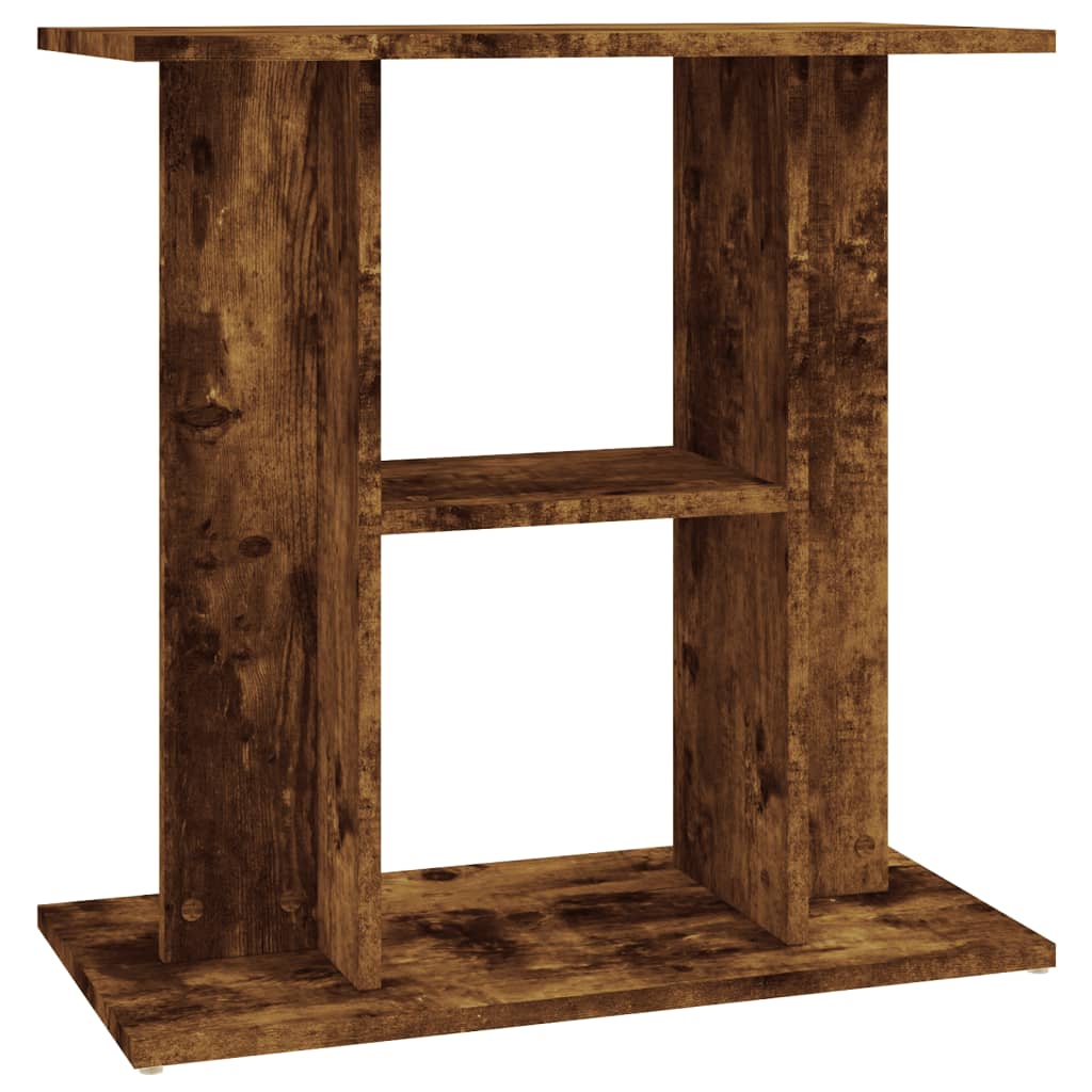 akvariestativ røget eg 60x30x60 cm konstrueret træ
