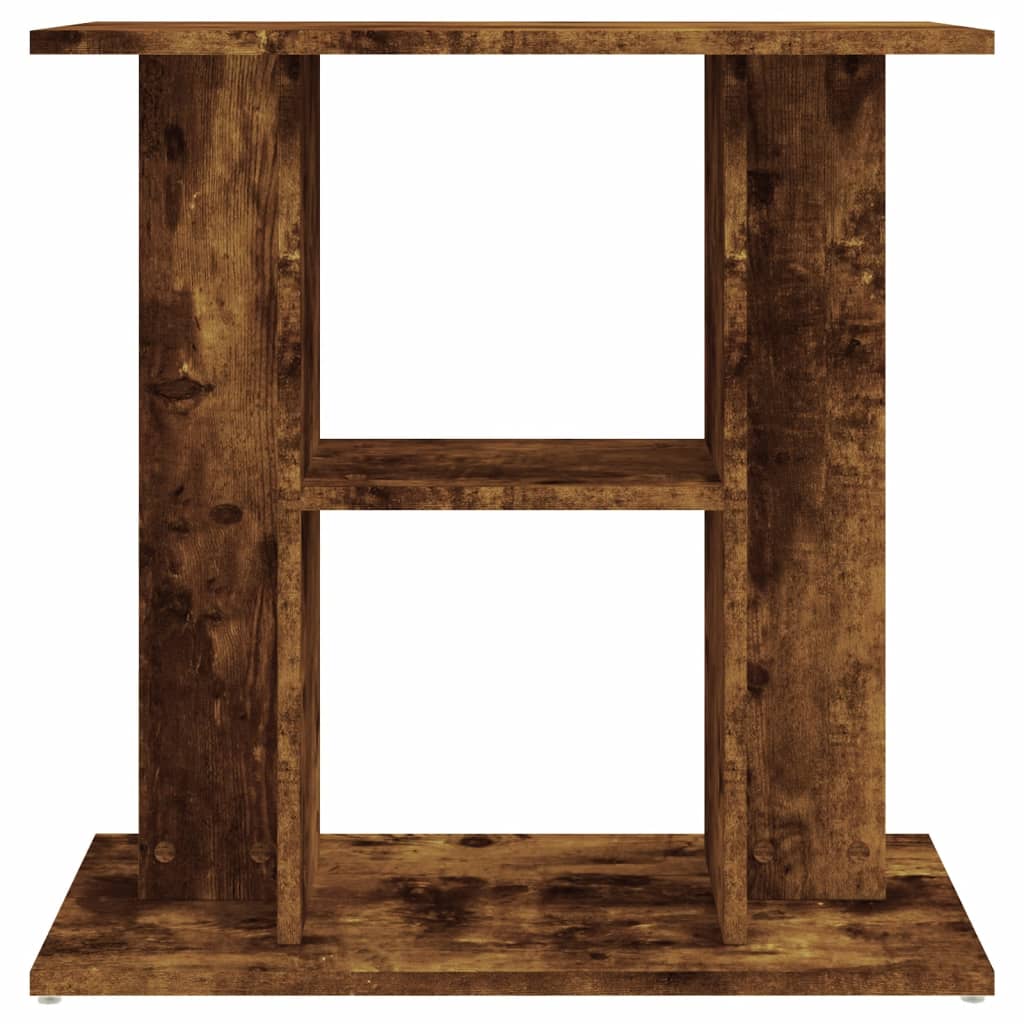 akvariestativ røget eg 60x30x60 cm konstrueret træ