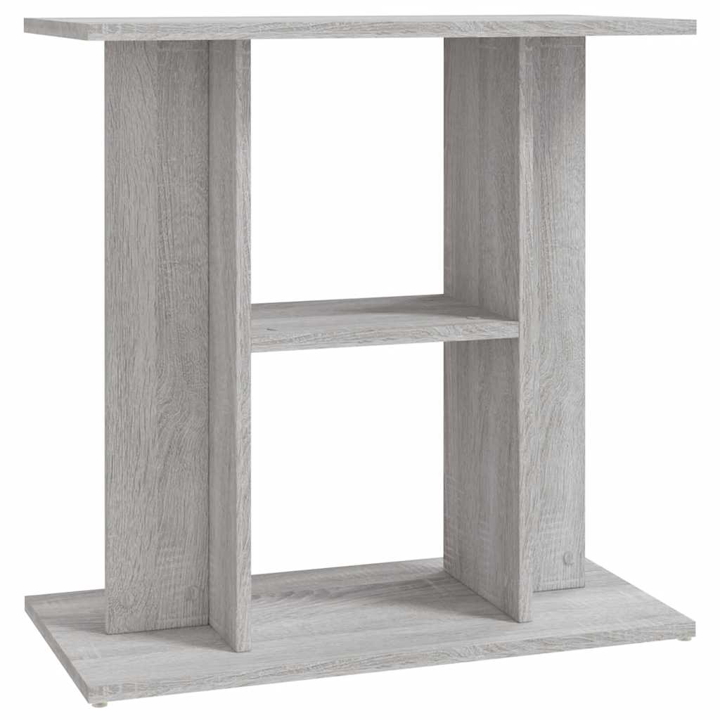 akvariestativ grå Sonoma 60x30x60 cm konstrueret træ