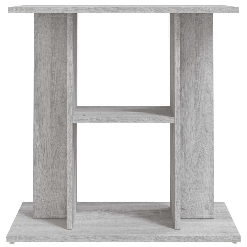 akvariestativ grå Sonoma 60x30x60 cm konstrueret træ