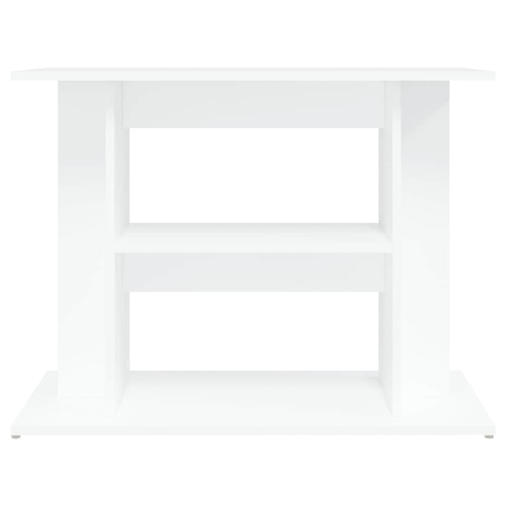 akvariebord 80x35x60 cm konstrueret træ hvid