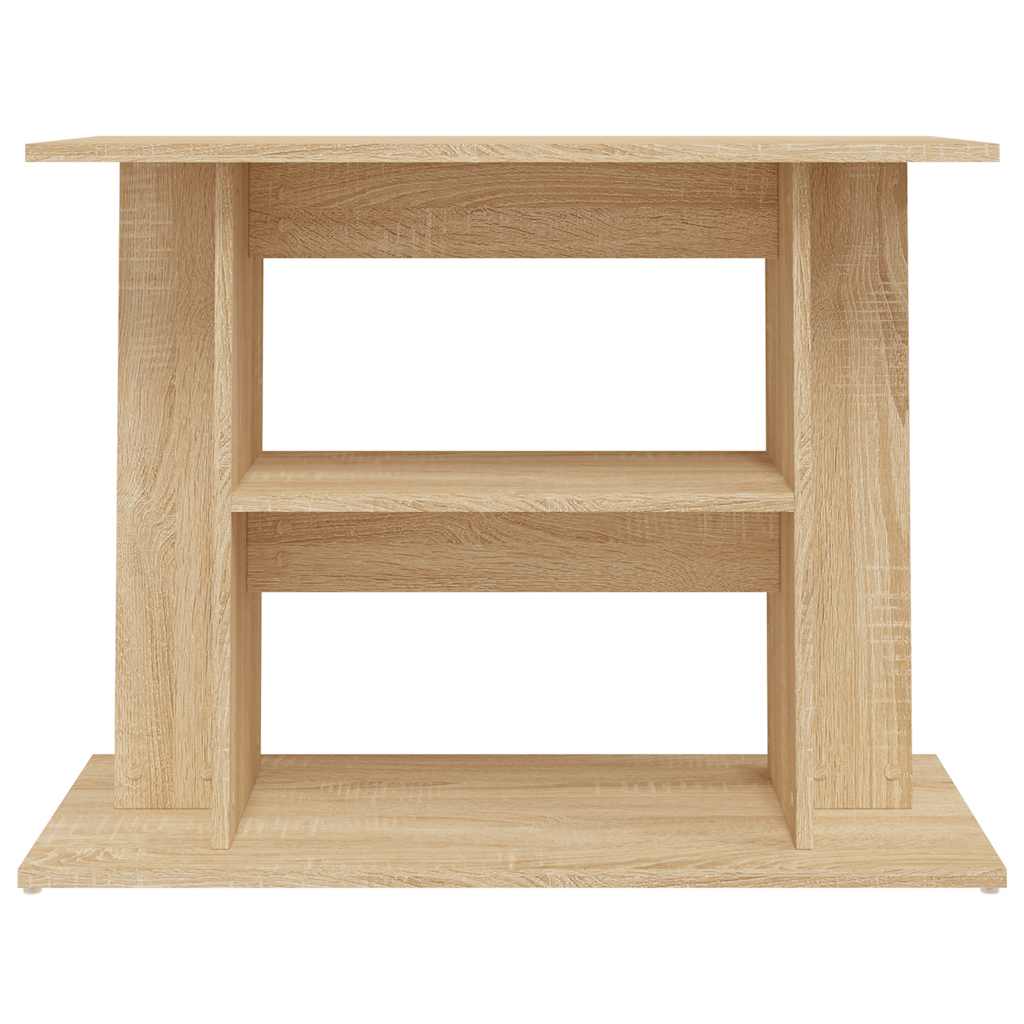 akvariebord 80x35x60 cm konstrueret træ sonoma-eg