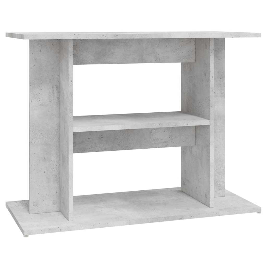 akvariestativ betongrå 80x35x60 cm konstrueret træ