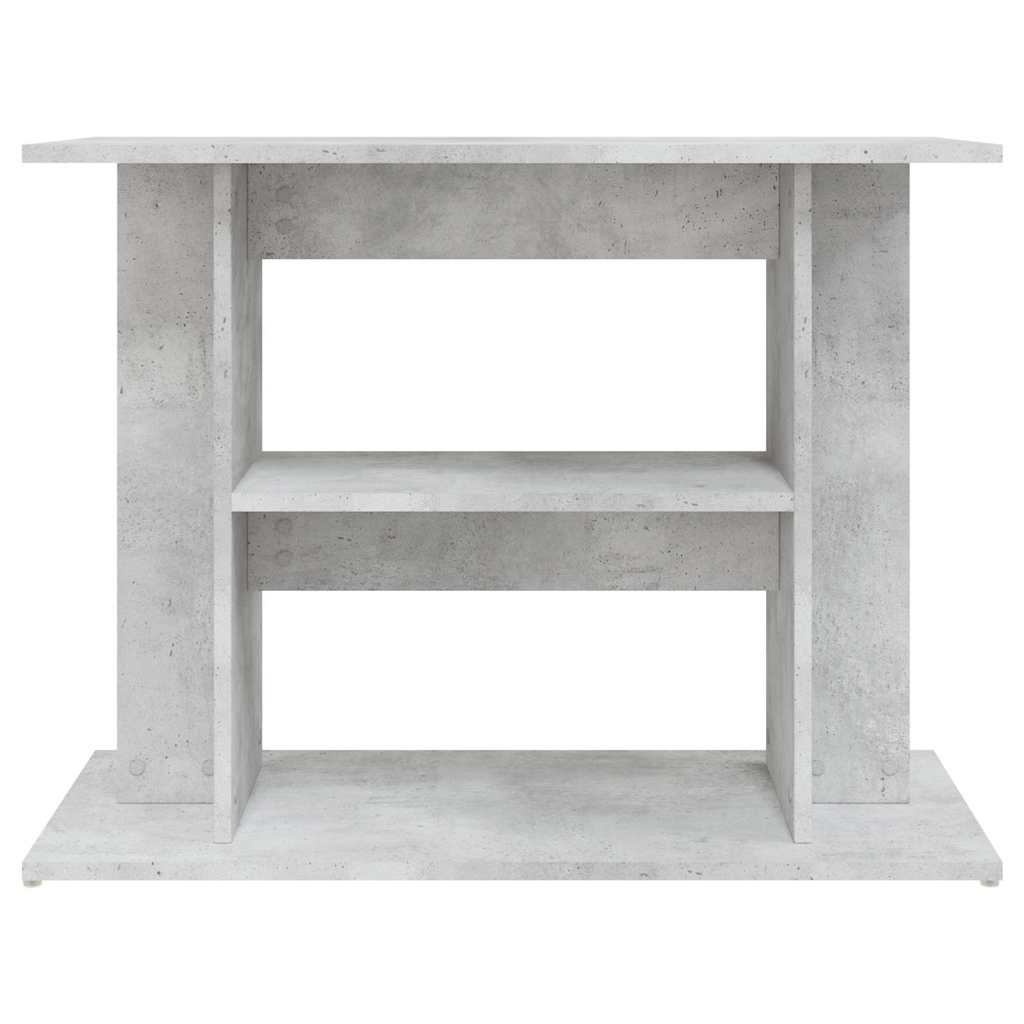 akvariestativ betongrå 80x35x60 cm konstrueret træ