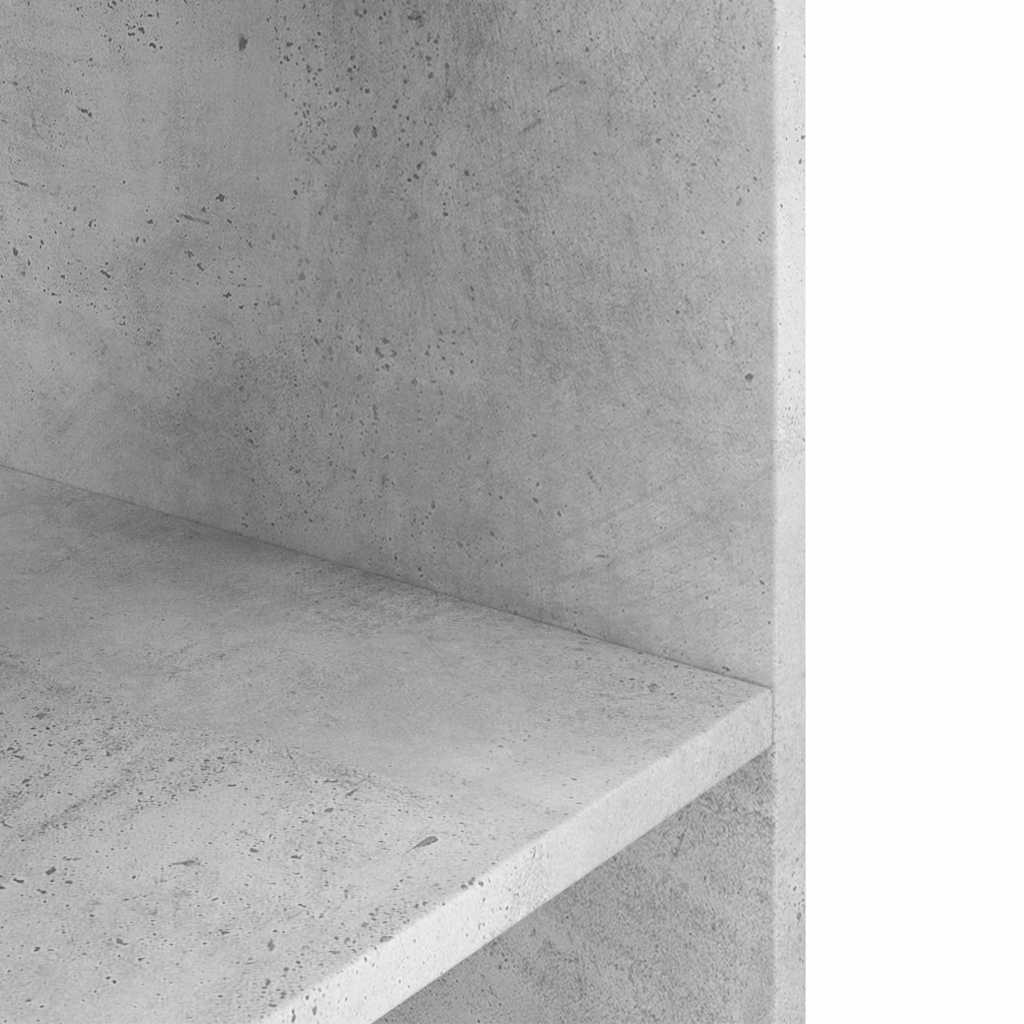 akvariestativ betongrå 80x35x60 cm konstrueret træ