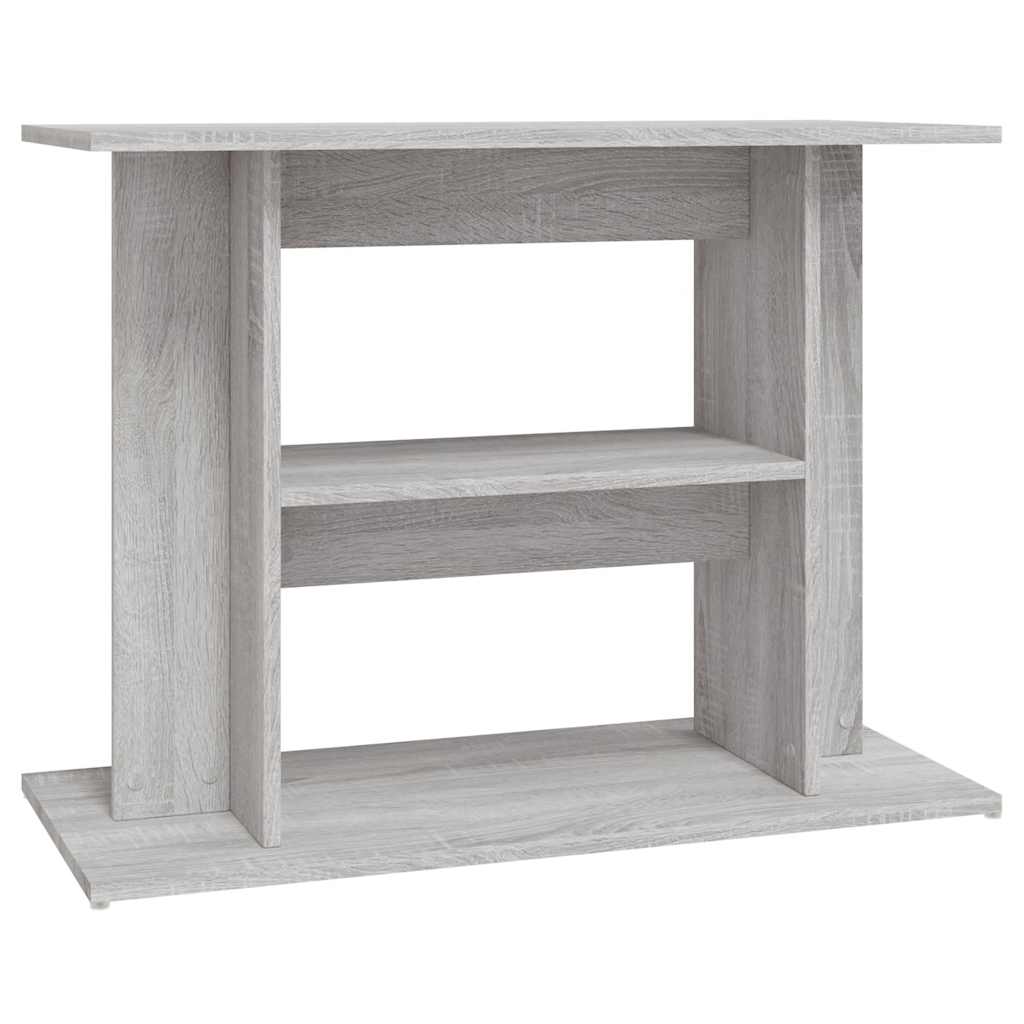akvariestativ grå Sonoma 80x35x60 cm konstrueret træ
