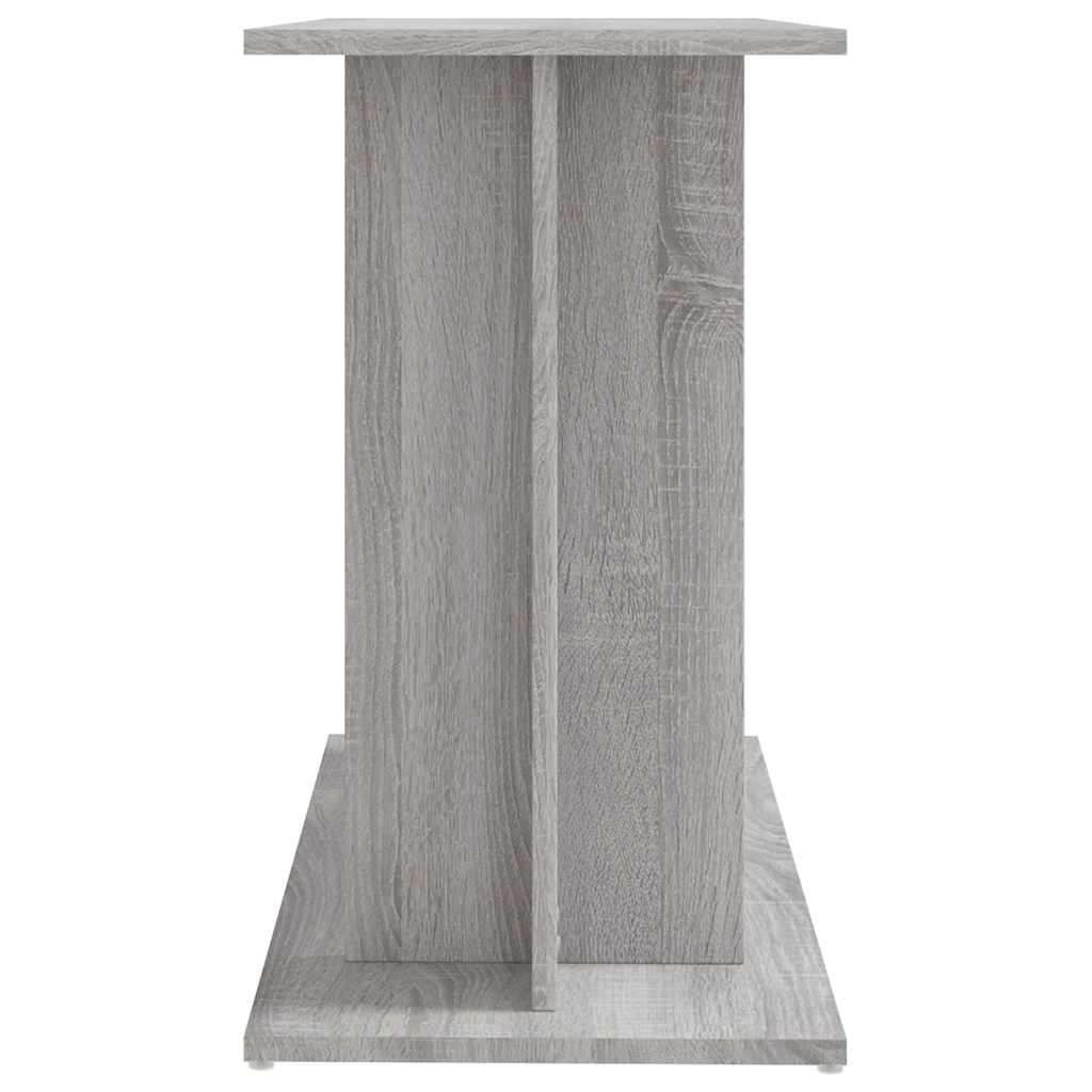 akvariestativ grå Sonoma 80x35x60 cm konstrueret træ