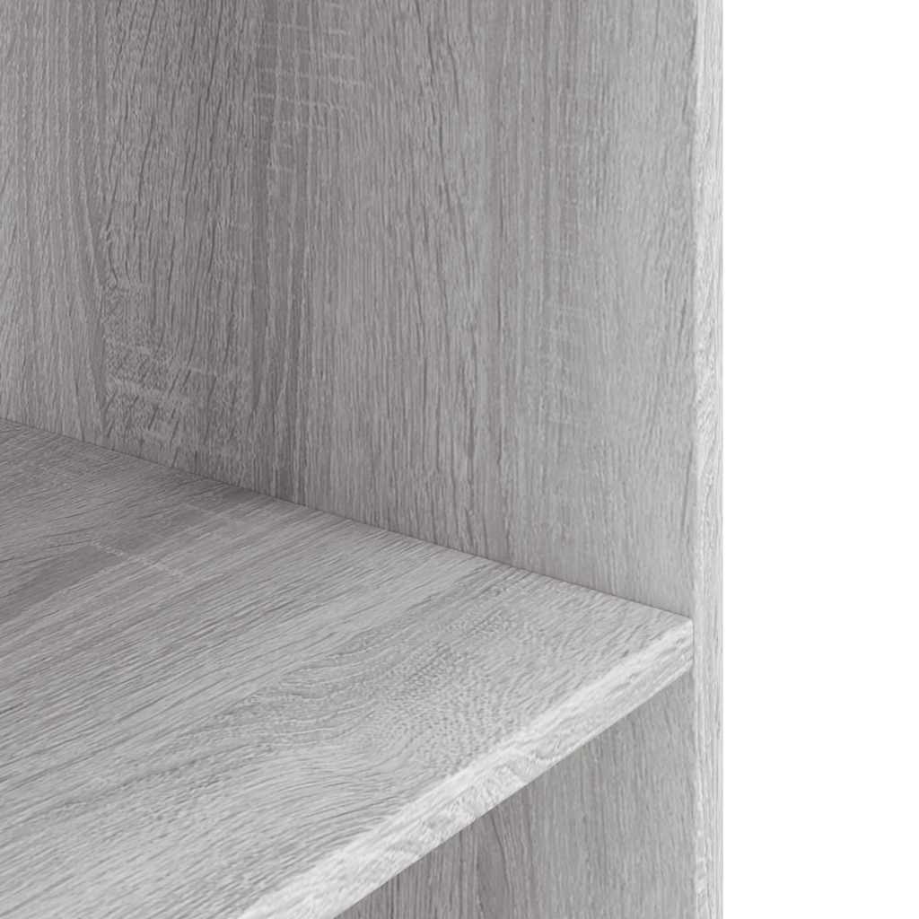 akvariestativ grå Sonoma 80x35x60 cm konstrueret træ