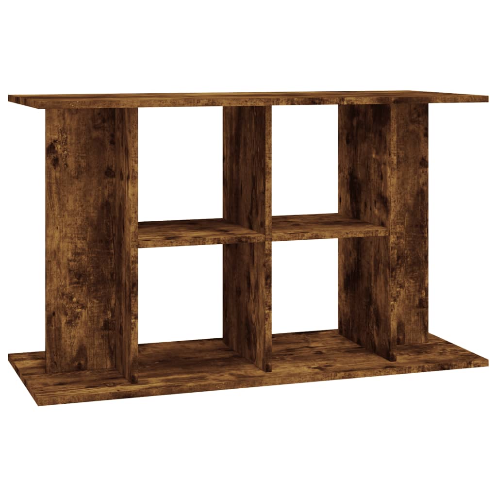 akvariebord 100x40x60 cm konstrueret træ røget egetræsfarve