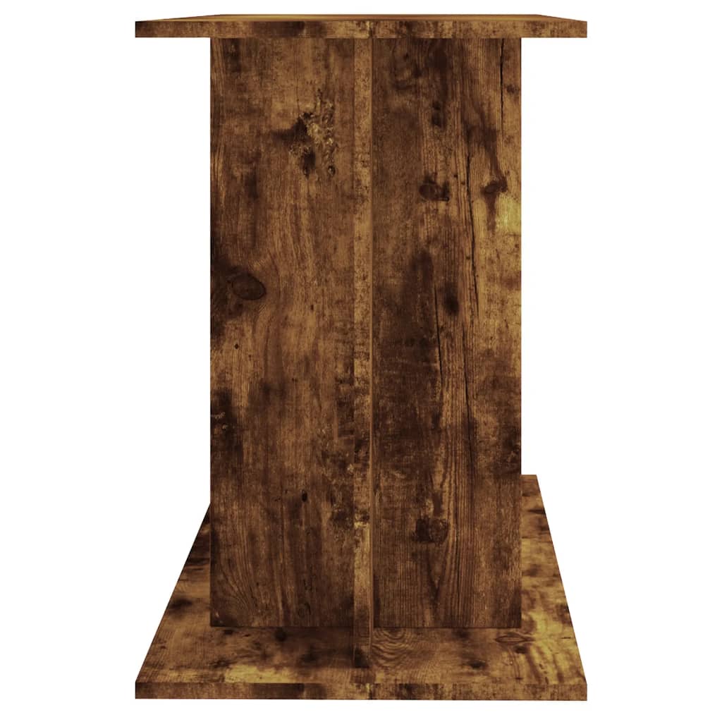 akvariebord 100x40x60 cm konstrueret træ røget egetræsfarve