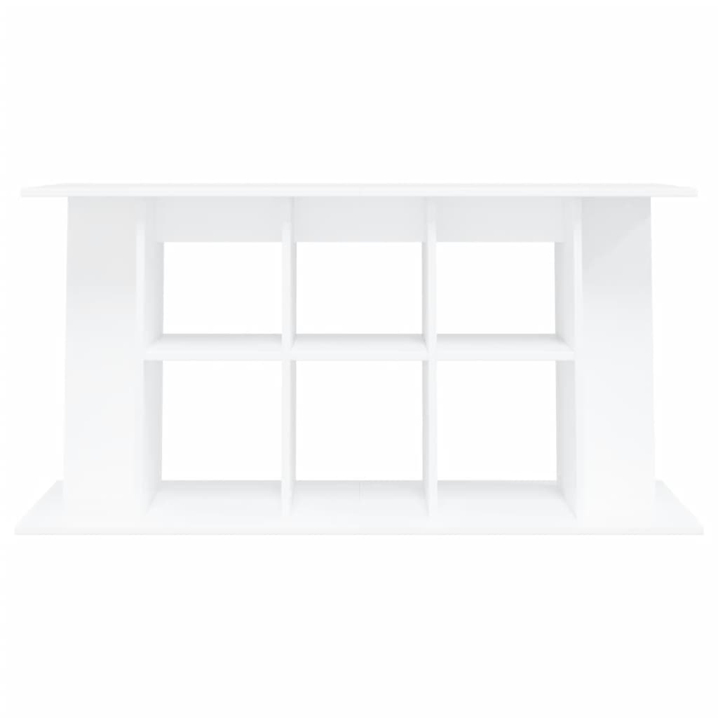 akvariebord 120x40x60 cm konstrueret træ hvid