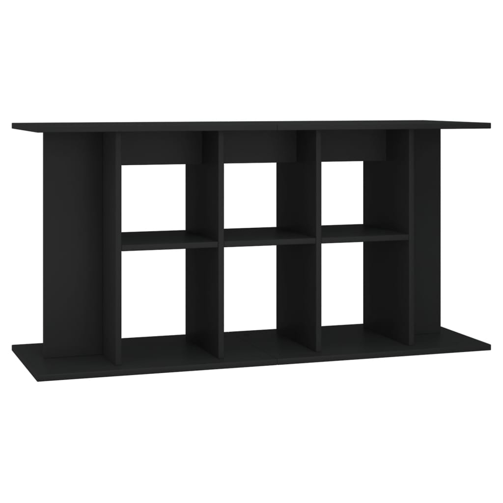 akvariebord 120x40x60 cm konstrueret træ sort