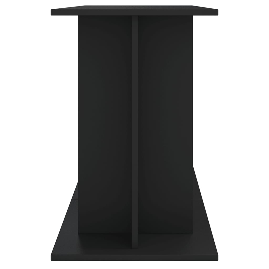 akvariebord 120x40x60 cm konstrueret træ sort