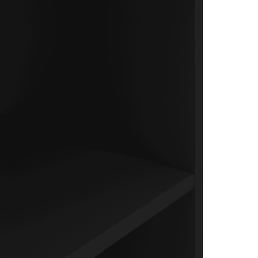akvariebord 120x40x60 cm konstrueret træ sort
