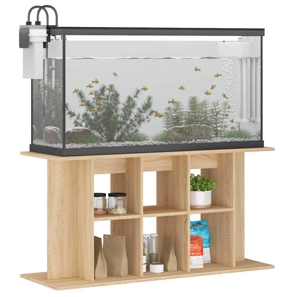 akvariestativ Sonoma eg 120x40x60 cm konstrueret træ