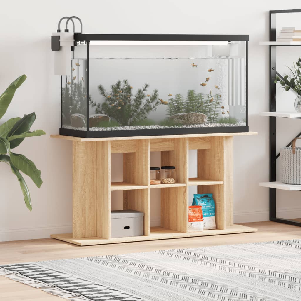 akvariestativ Sonoma eg 120x40x60 cm konstrueret træ