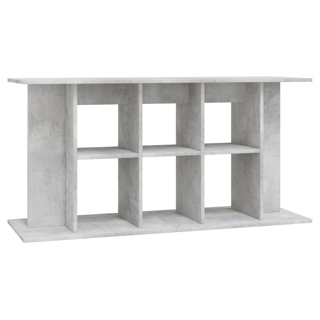 akvariestativ betongrå 120x40x60 cm konstrueret træ