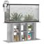 akvariestativ betongrå 120x40x60 cm konstrueret træ