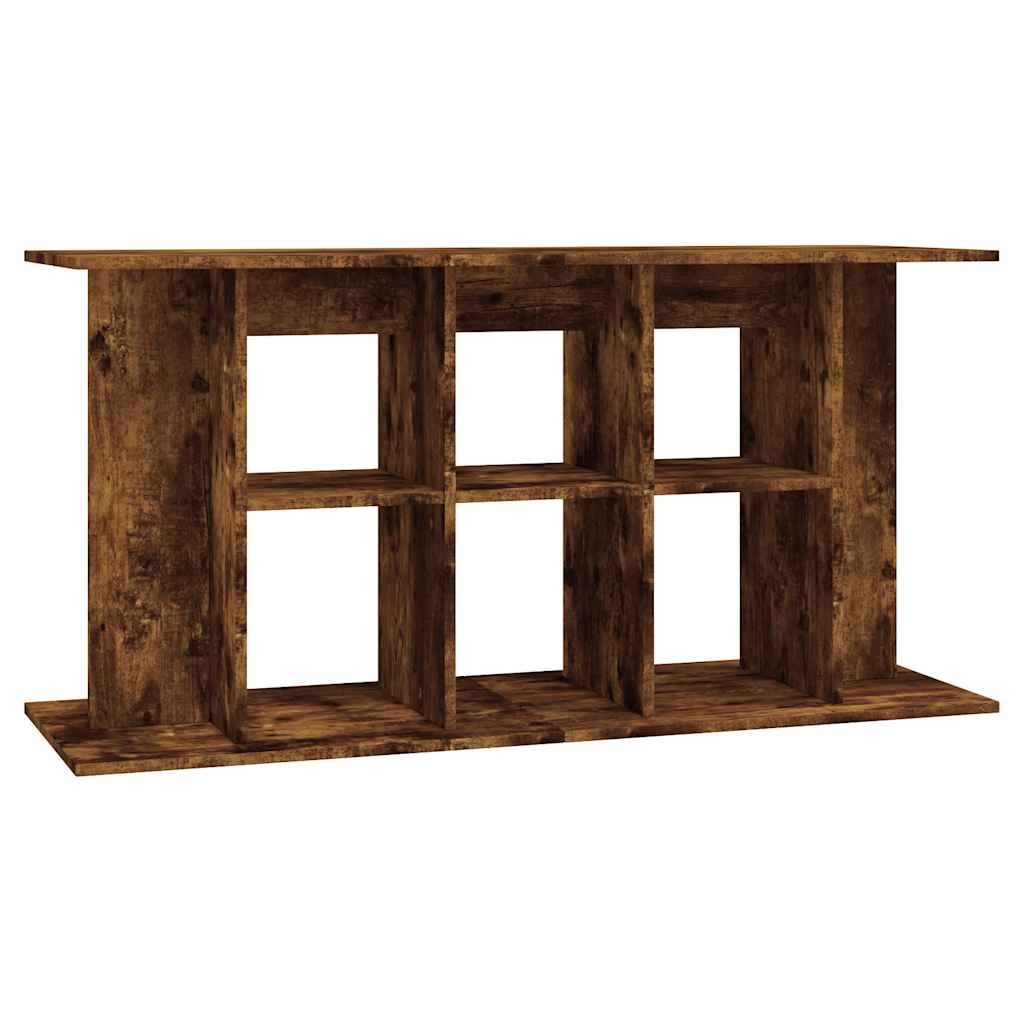 akvariebord 120x40x60 cm konstrueret træ røget egetræsfarve