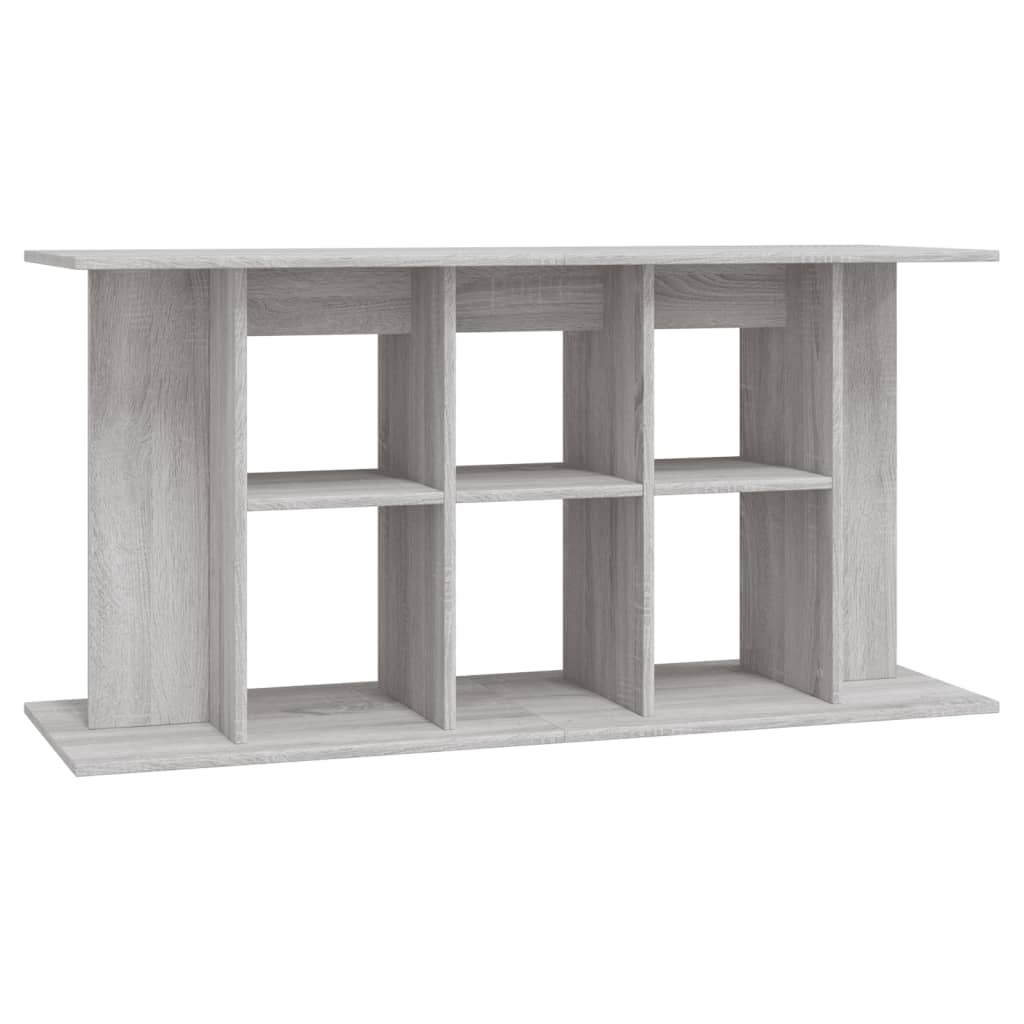 akvariebord 120x40x60 cm konstrueret træ grå sonoma-eg