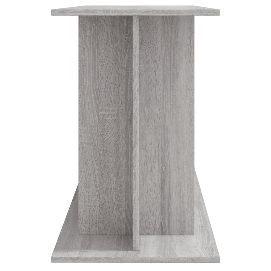 akvariebord 120x40x60 cm konstrueret træ grå sonoma-eg