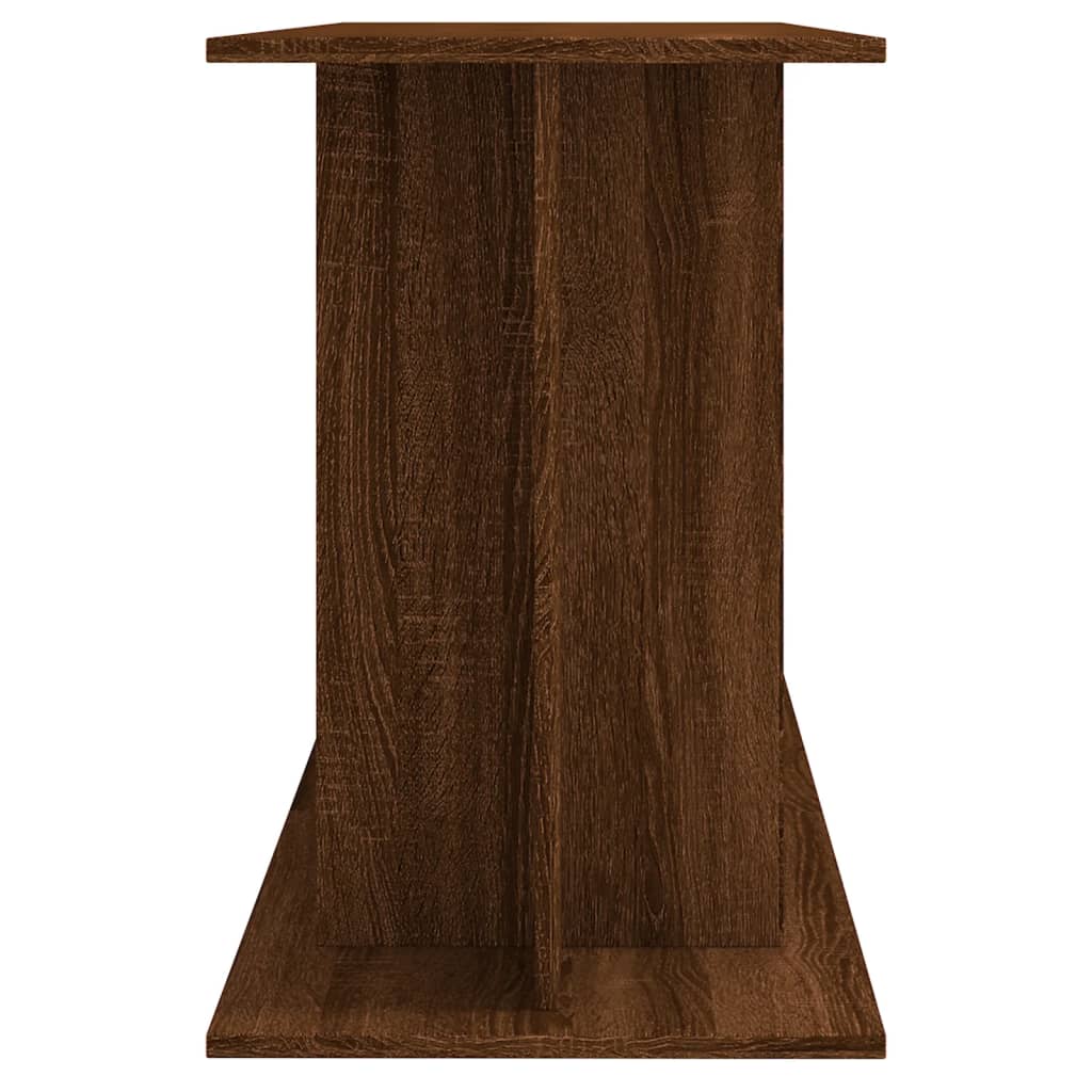akvariebord 120x40x60 cm konstrueret træ brun egetræsfarve