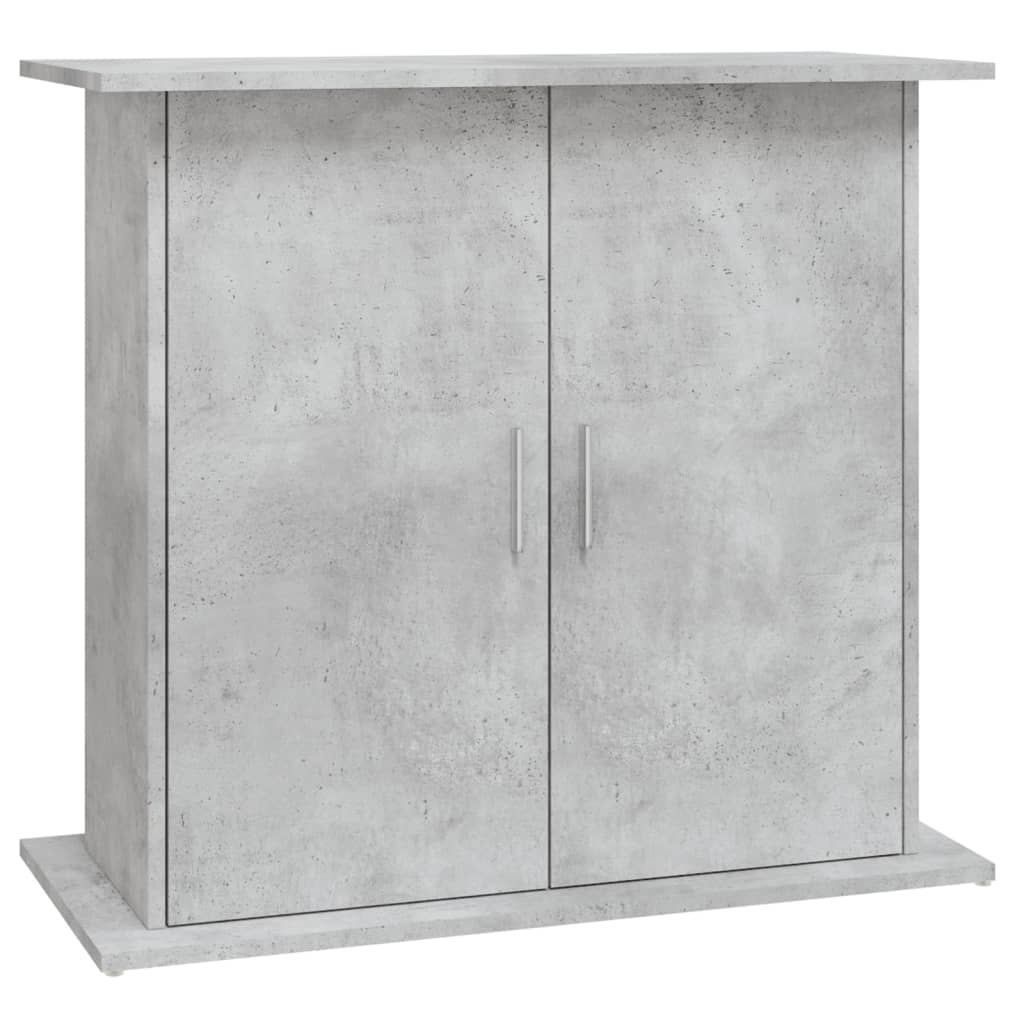 akvariestativ betongrå 81x36x73 cm konstrueret træ