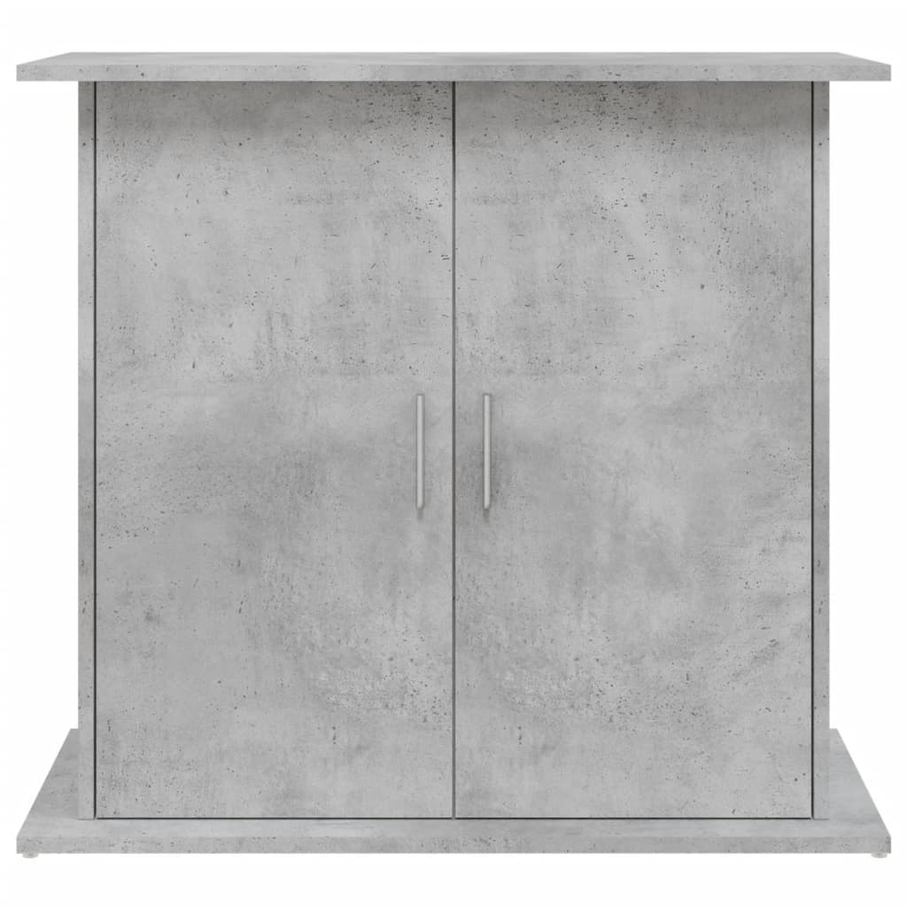 akvariestativ betongrå 81x36x73 cm konstrueret træ
