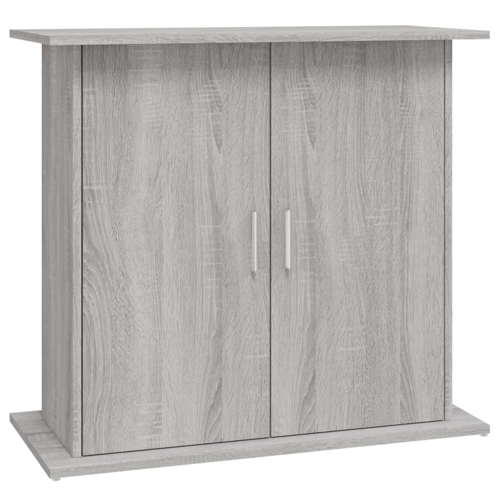 akvariebord 81x36x73 cm konstrueret træ grå sonoma-eg