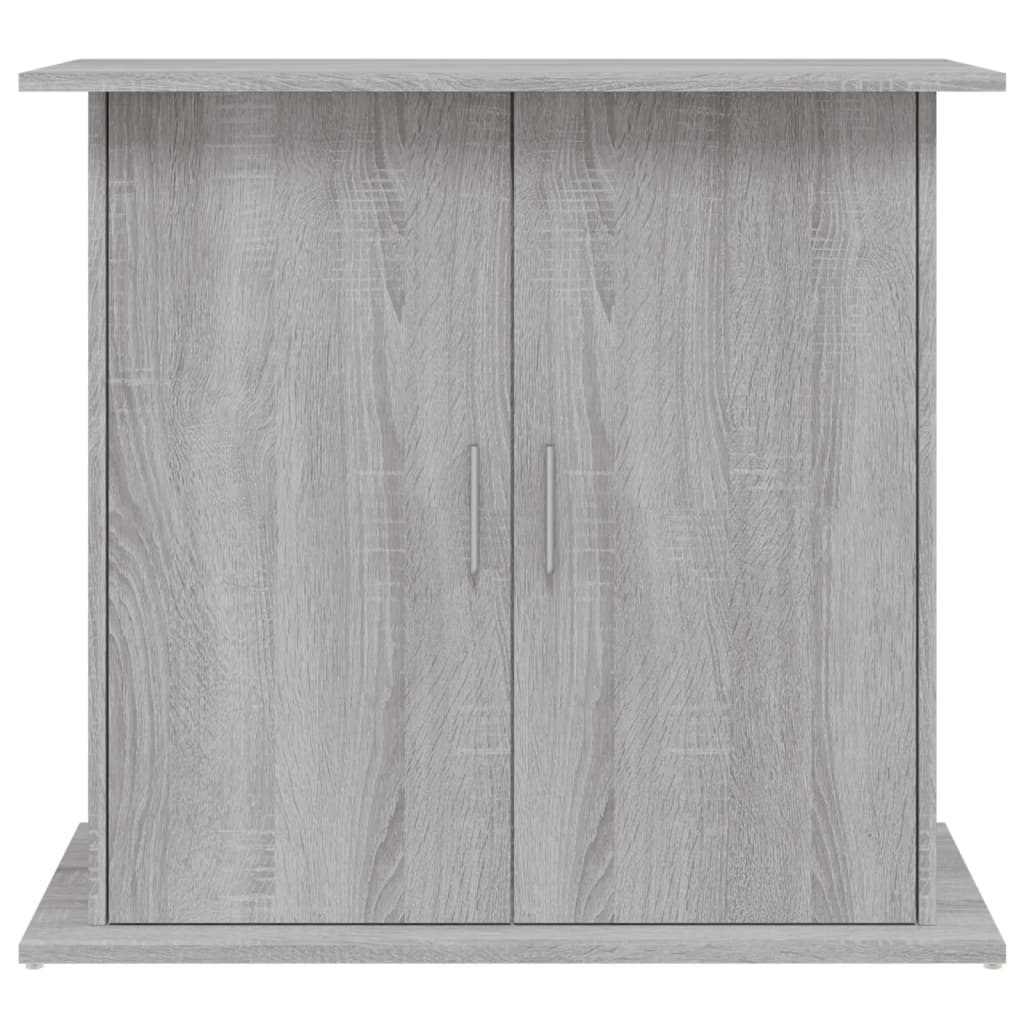 akvariebord 81x36x73 cm konstrueret træ grå sonoma-eg