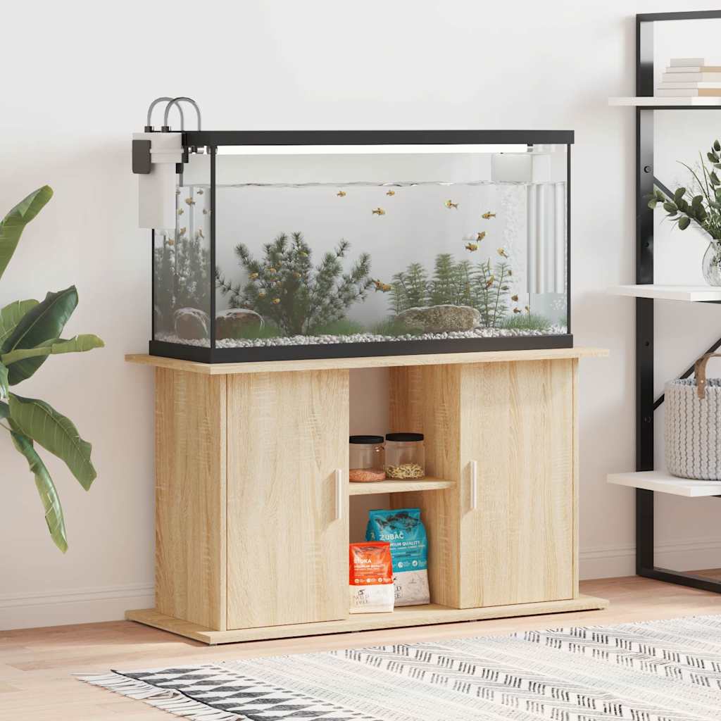 akvariestativ Sonoma eg 101x41x58 cm konstrueret træ