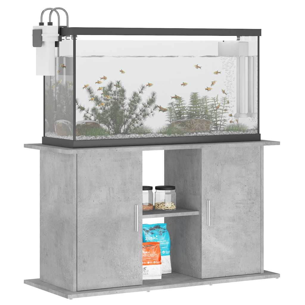 akvariestativ betongrå 101x41x58 cm konstrueret træ
