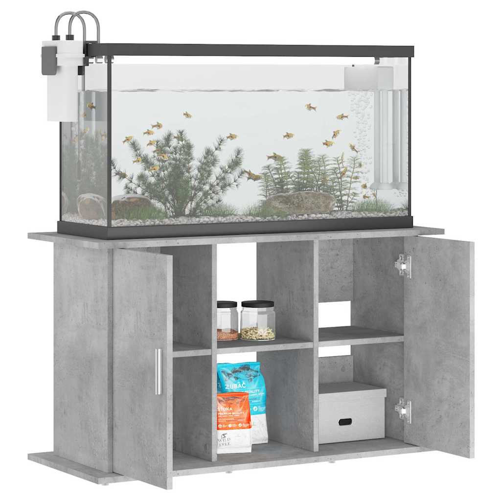 akvariestativ betongrå 101x41x58 cm konstrueret træ